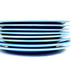 Lot de 17 assiettes bleu Longwy - Photo 1