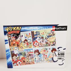 Puzzle multiple - Yo-Kai Watch - 4x100 pièces - 6 ans et plus - Nathan . - Photo 0
