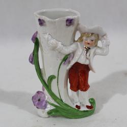 Petit vase en porcelaine irisée signée Germany 1939 - Photo 0