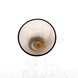 Vase en flute en verre fumer vintage - Photo 1