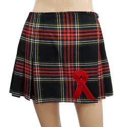 Mini jupe Chipie T 40 plissée à carreaux écossais kilt portefeuille - Photo 0