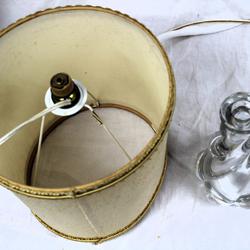 Lampe Vintage - Pieds En Cristal  - Photo 1