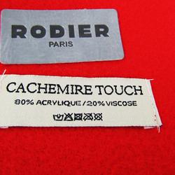 RODIER Echarpe unisexe Rouge sensation cachemire  - Photo 1
