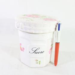 Pot à Sucre à motif floral en céramique  - Photo 0