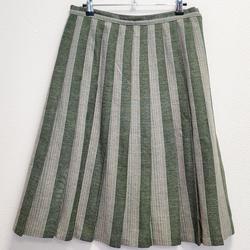 Jupe plissée vintage vert "St Mickael" - 38 - Femme - Photo 0