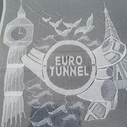 Cadre Tissus De Dentelle de Calais Euro Tunnel - Noyon  - Photo 1