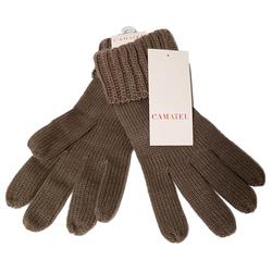 Neuf & étiquette paire de gants Camaïeu en maille marron taupe - Photo 0