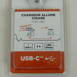 Chargeur Allume-cigare USB-C - Photo 1