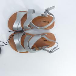 sandales 25 - argentées- Kiabi- état neuf  - Photo 0