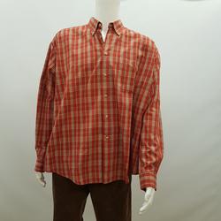 Chemise à carreaux orange - 3 SUISSES - Taille 43/44 - XL - Photo 0