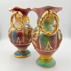 Paire de vase céramique italienne Allegranti - Photo 1