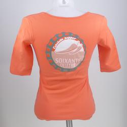 tee-shirt manche3/4 orange - 64 - S- très bon état  - Photo 1