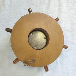 Baromètre de précision support en bois deco barre de roue - Photo 1