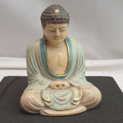 Statuette vintage bouddha en méditation 11cm  - Photo zoomée