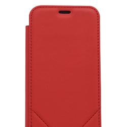 Etui portfolio Fine Leather Case pour Samsung Galaxy S8+ - ROUGE - Photo zoomée