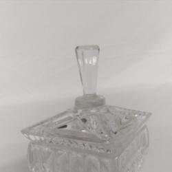 Sucrier vintage en verre ciselé  - Photo 0
