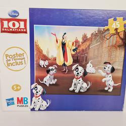 Puzzle 45 pièces - Disney : Les 101 Dalmatiens - MB Puzzles - 5 ans + - Photo 0