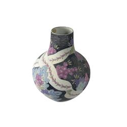 Vase boule floral effet sablé - Photo 0