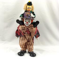 Lot de 2 poupées clowns  - Photo zoomée