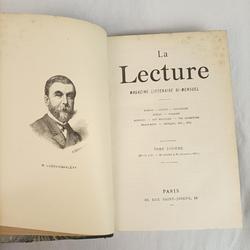 Livre ancien "La Lecture" - magazine littéraire, tome 10, 4ème de l'année 1889 (N° 55 à 60) - Photo 1