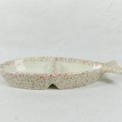 Petit plat céramique en forme de poisson - Photo 0