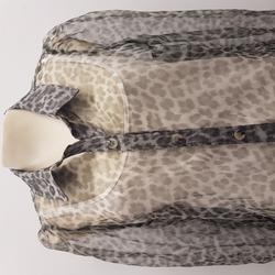 Chemiser de fêtes transparent léopard gris - Zara - Taille M - Photo 1