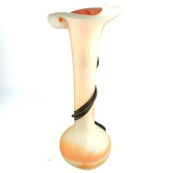 Vase en pâte de verre et bronze - Photo 1