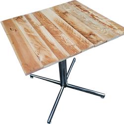 Table avec plateau en bois de palettes - Photo 1