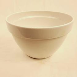 cache-pot en poterie vernissée blanche d'une élégance sobre - Photo 0