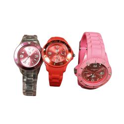 Lot de 3 montres rouge, rose et transparent- Ice Watch  - Photo 0