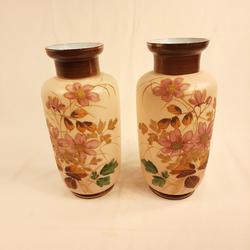 paire de vases en opaline de cristal art déco années 20 - Photo 1