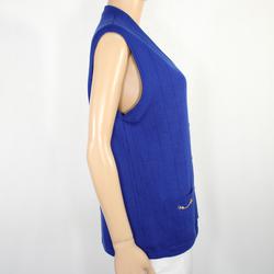 Gilet Femme Vintage Bleu Électrique Taille Estimé L - Photo 1