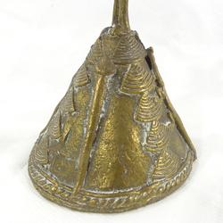 Ancienne cloche en bronze 'Cueilleur' - Art Africain  - Photo 1