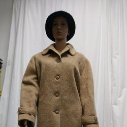 Manteau laine LAMA coupe droite et longiligne - 46 - Photo 0