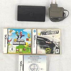 Nintendo DS - Console de jeu portable - noir + 3 jeux  - Photo 0