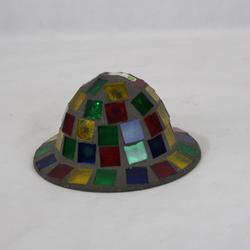 Miniature chapeau en verre mosaïque  - Photo 0