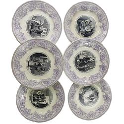 Lot d'assiettes poterie de J.Vieillard & C.Porcelaine - Photo 1