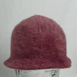 Elo chapeau femme style bob violet en fourrure. - Photo 1