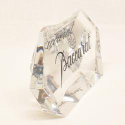 Bloc de cristal baccarat logo publicitaire de comptoir Baccarat des années 80 - Photo 1