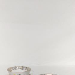 Duo de tasses vintage Porcelaine Chauvigny - Photo 0