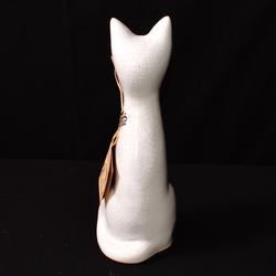 Figurine de chat assis en céramique  - Photo 1