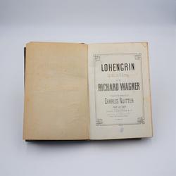 "Lohengrin" de Wagner pour piano et choeurs, partition en demi-cuir - Photo 1