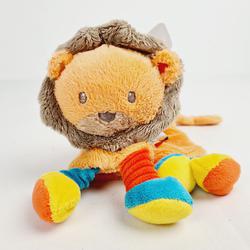 Doudou plat - Lionceau multicolore - 22 cm - Photo 0