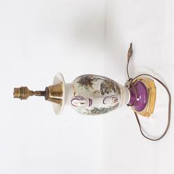 Lampe de salon vintage en porcelaine émaillée de limoges  - Photo 1
