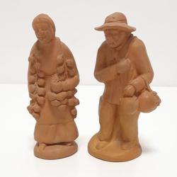  Lot de deux statuette en terre cuite de Provence  - Photo 0