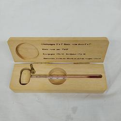 Thermomètre à vin dans coffret en bois - Photo 1