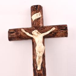 Crucifix mural en céramique  - Photo 0