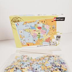 Puzzle - 250 pièces - La France - Nathan - 8 ans et plus. - Photo 1