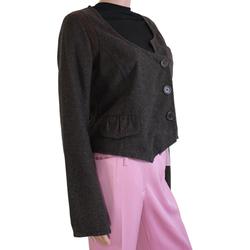 Veste marron avec une fausse poche à l'avant- Sonia Rykiel - Taille 40 - Photo 1
