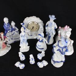 lot de 13 statuettes en porcelaine  - Photo 1
